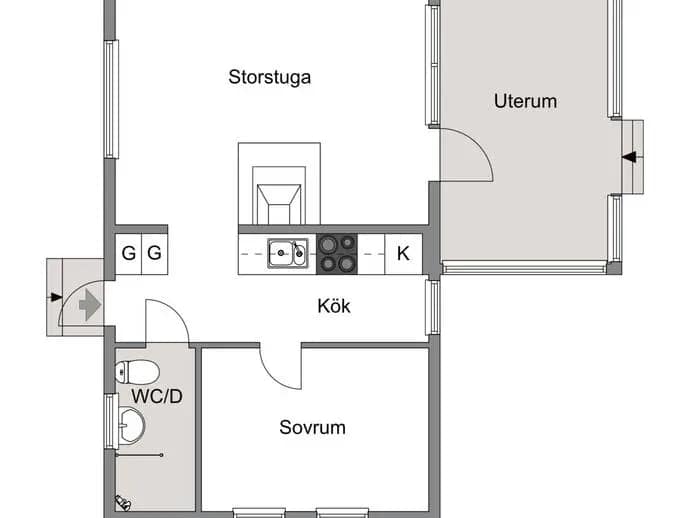 Floor plan for SPADBERGSBACKEN 3