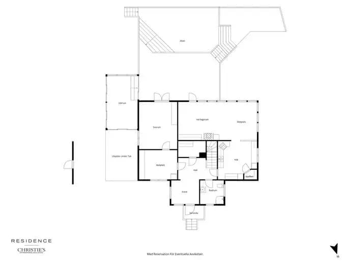 Floor plan for Kasernvägen 3