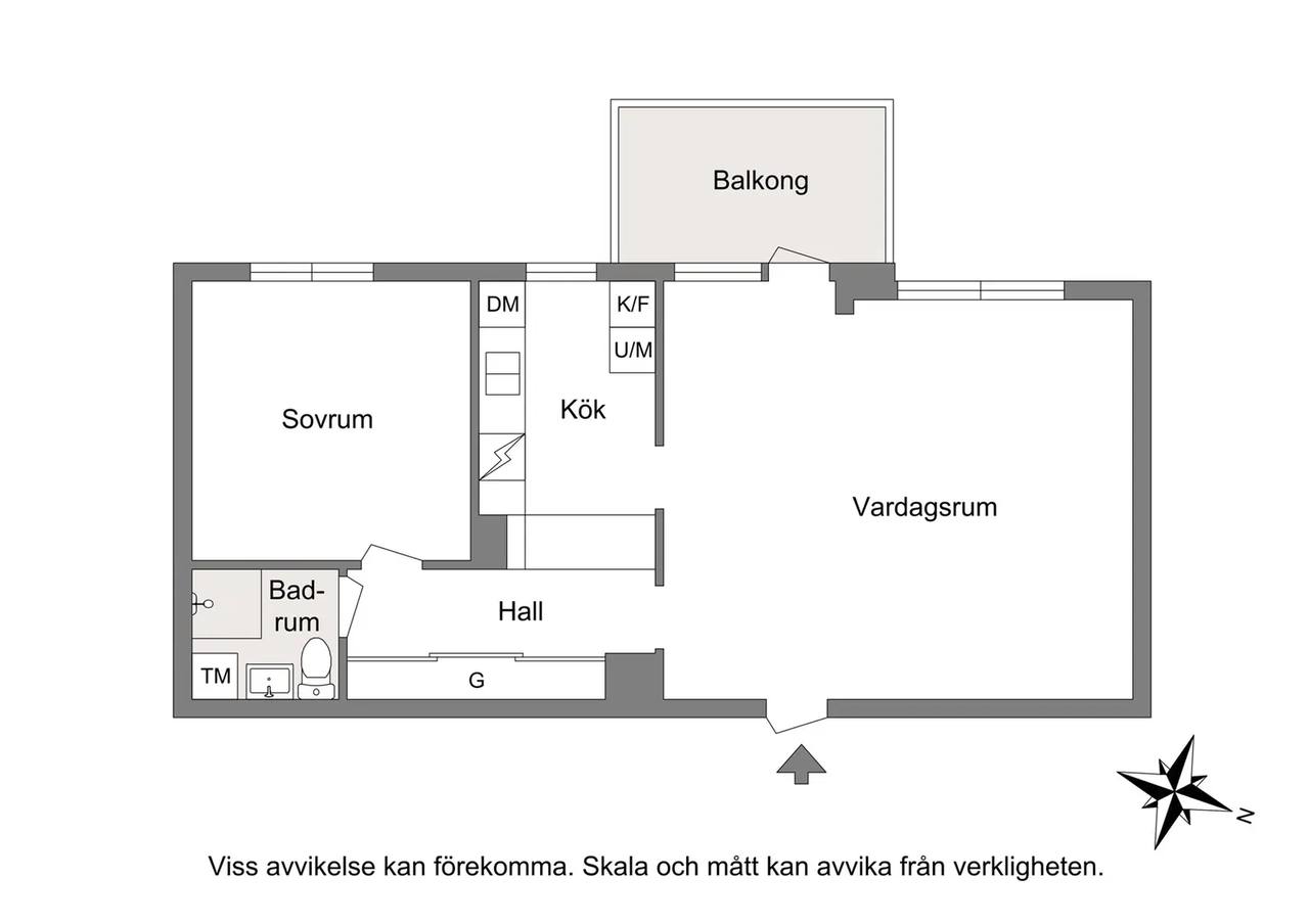 Planritning för Skiftesgången 6