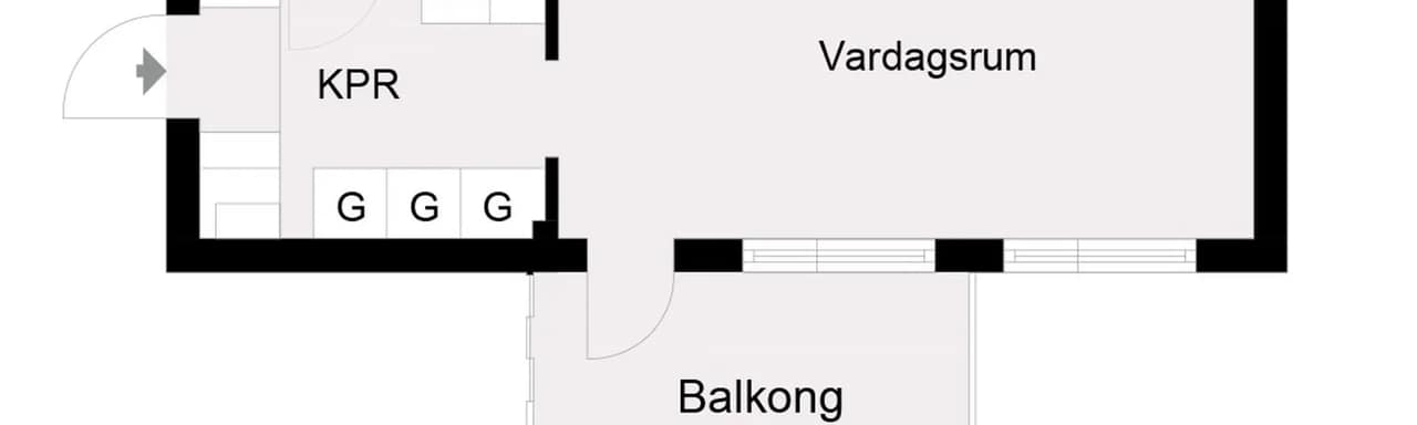 Planritning för Upplysningens Väg 23