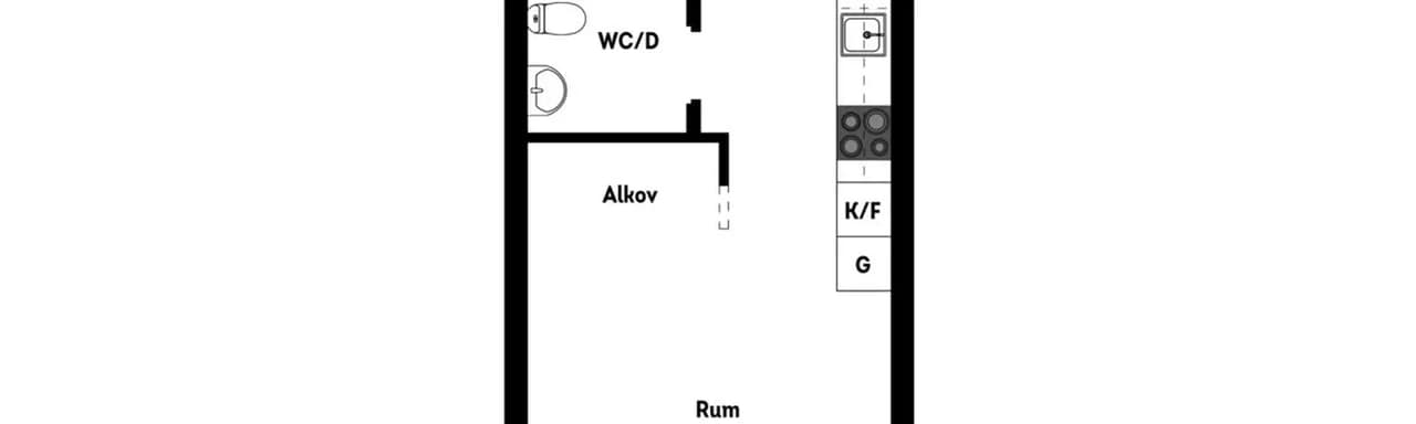 Floor plan for Storgatan 82D