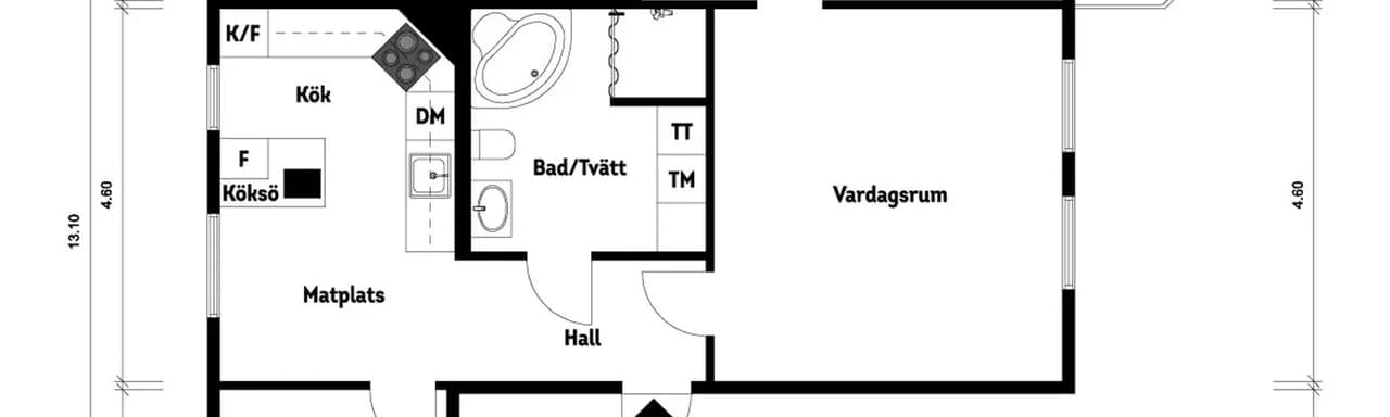 Planritning för Kvadrantgatan 66