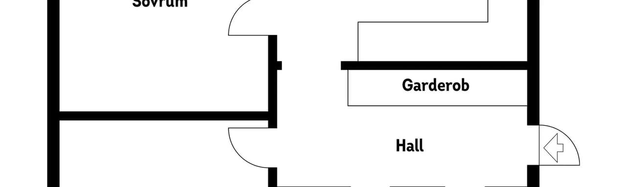 Planritning för Hampvägen 14, Markplan