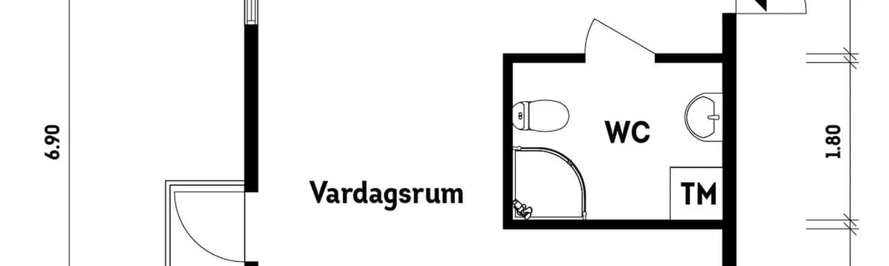 Floor plan for Lergöksgatan 3A