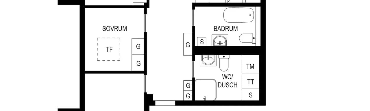 Planritning för Huvudstagatan 12