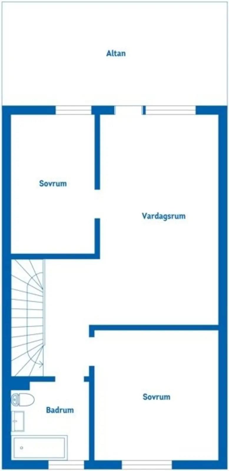 Floor plan for Januarivägen 6C