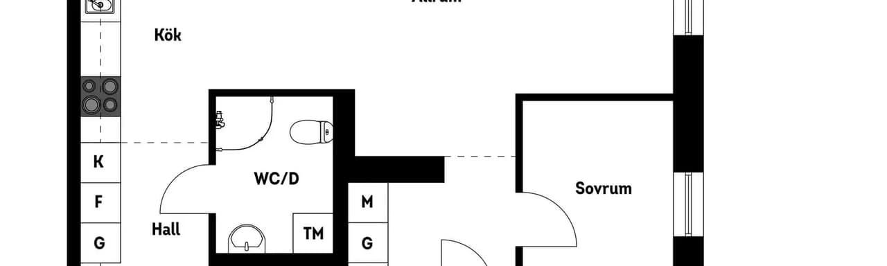 Planritning för Lagmansbacken 5, 4 tr