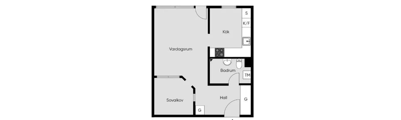 Planritning för Vidargatan 29
