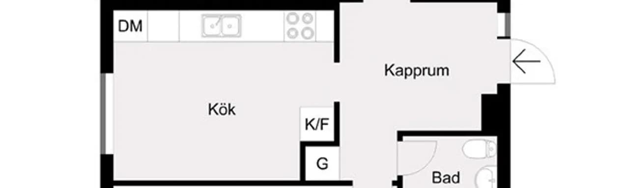 Floor plan for Kulladalsgatan 4B