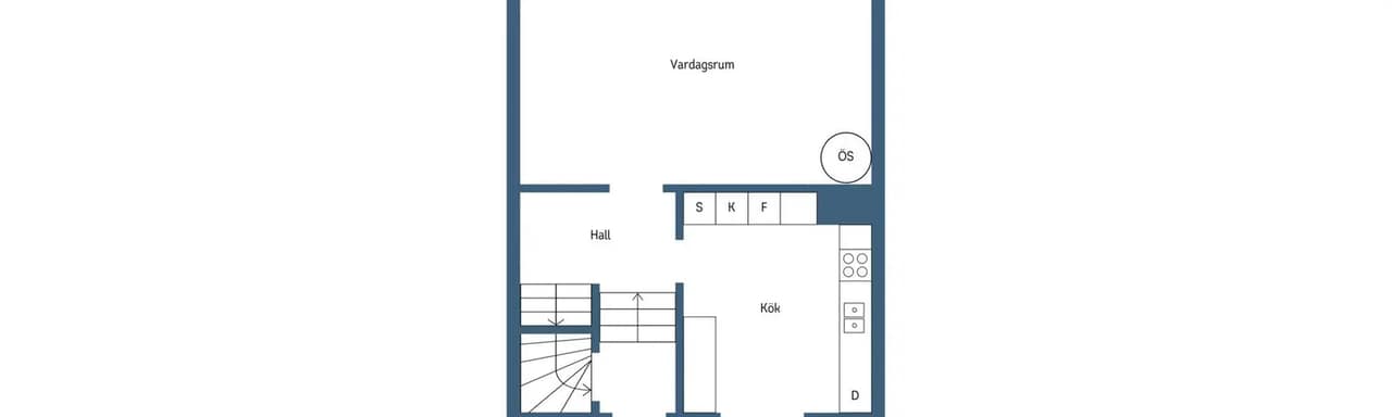 Floor plan for Ängsvägen 4B
