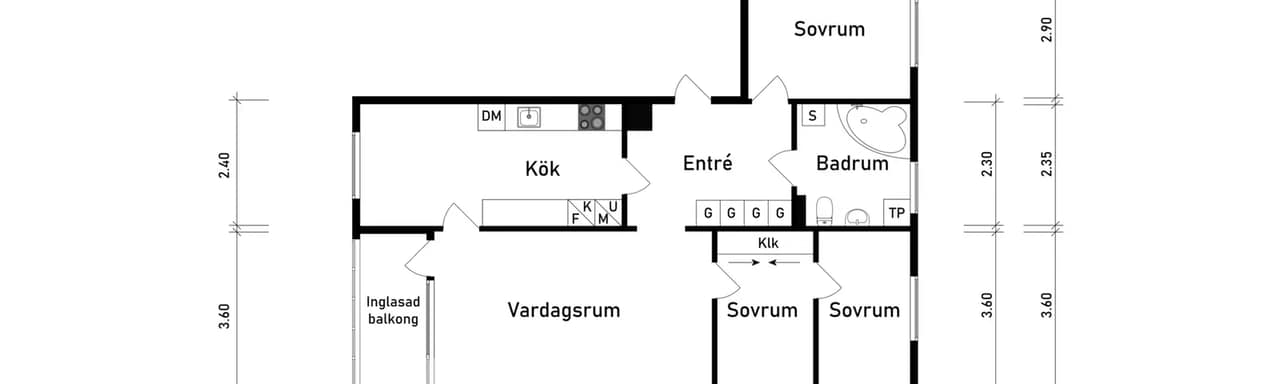 Planritning för Lillekärr norra 80