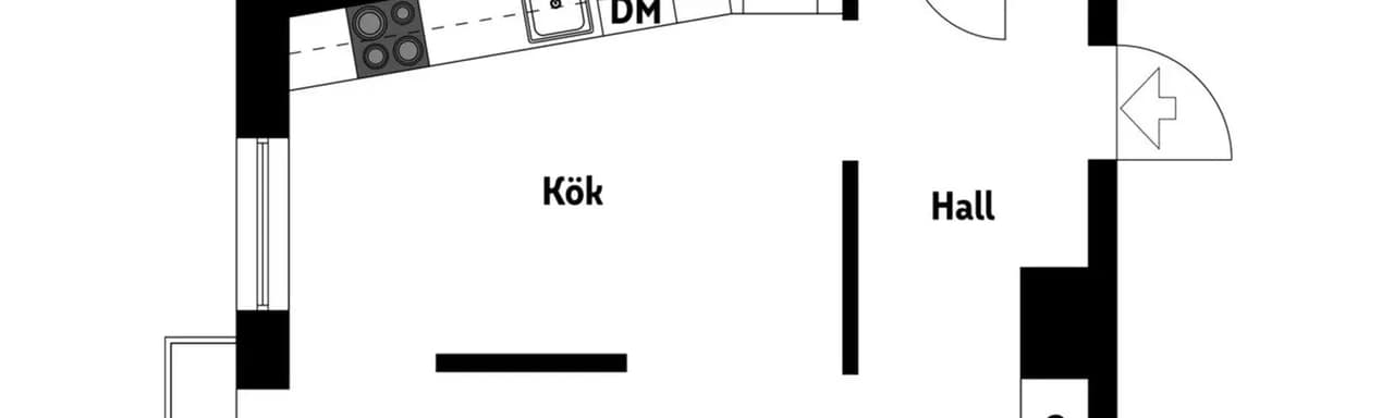 Planritning för Sylvangatan 9