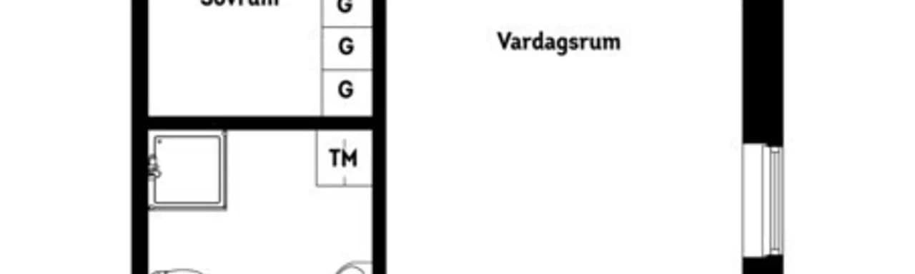 Planritning för Drakengatan 8