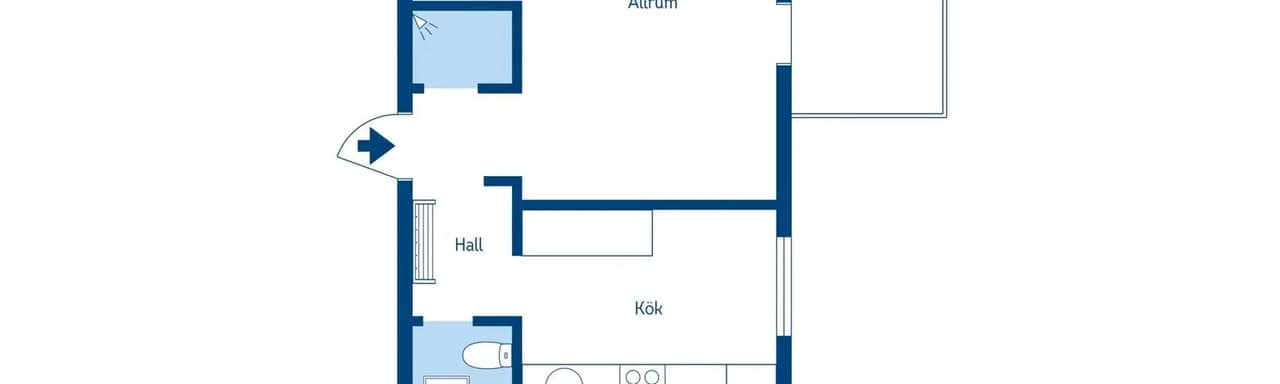 Floor plan for Bäckgatan 22