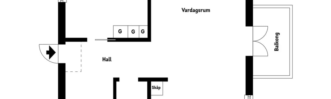 Planritning för Sälgstigen 6D