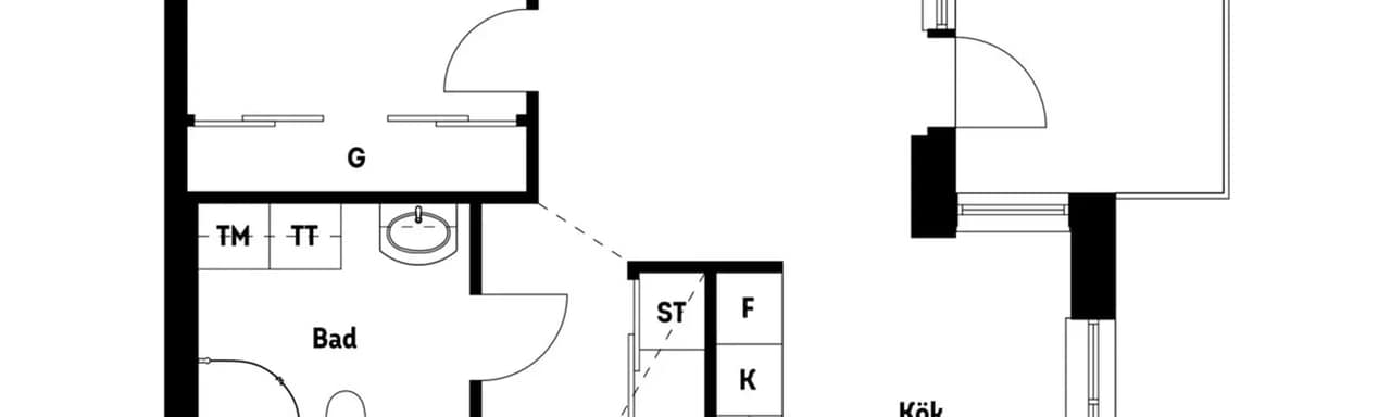 Planritning för Linbastagatan 7
