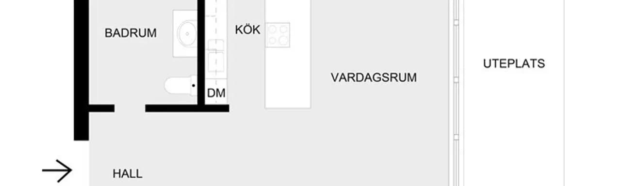 Planritning för Holmvägen 15