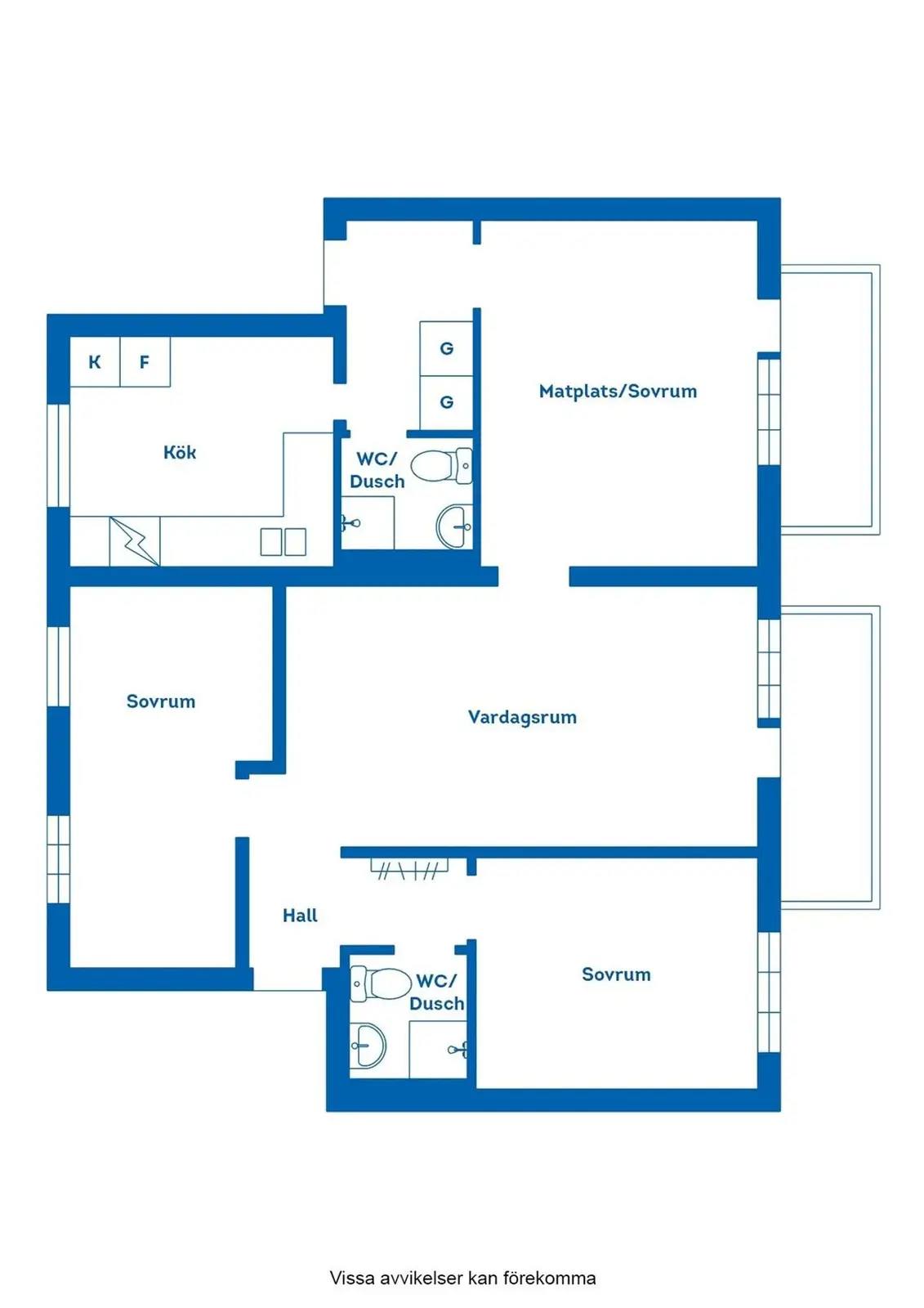 Floor plan for Erik dahlbergsvägen 119