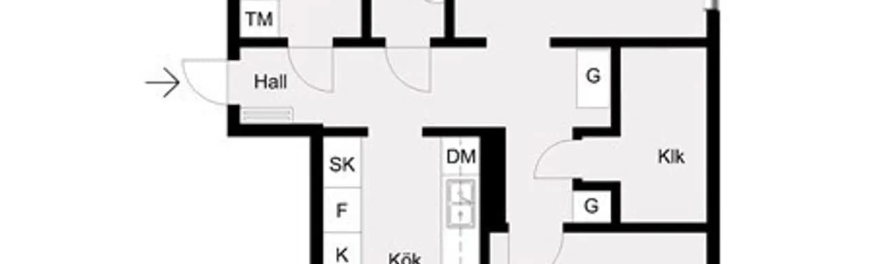 Planritning för Mariehemsvägen 27L