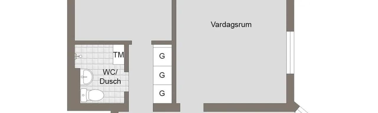 Floor plan for Bergsgatan 92