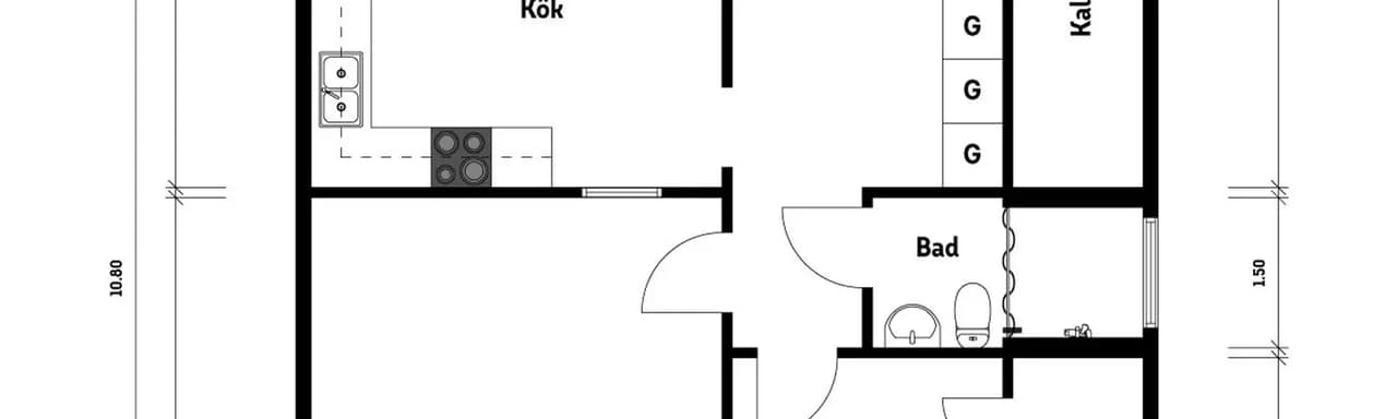 Floor plan for Jungmansgatan 5A