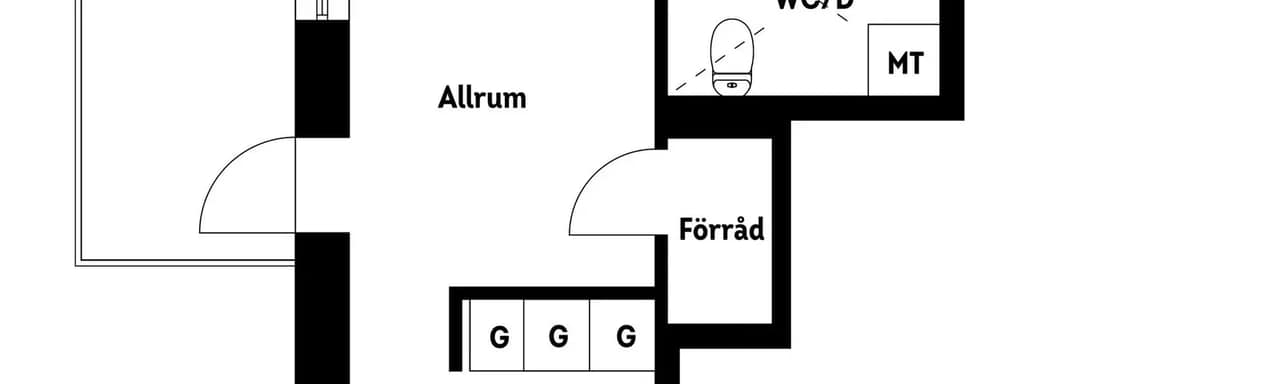 Planritning för Lagmansbacken 7