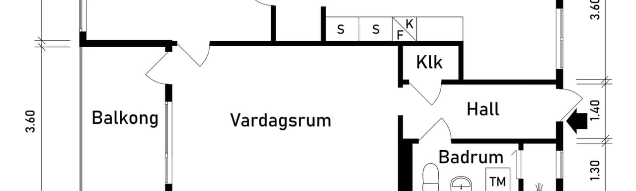 Floor plan for Karolinernas gata 3