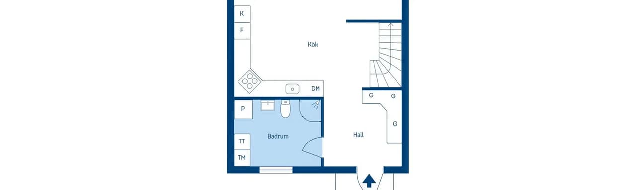 Floor plan for Televägen 22S