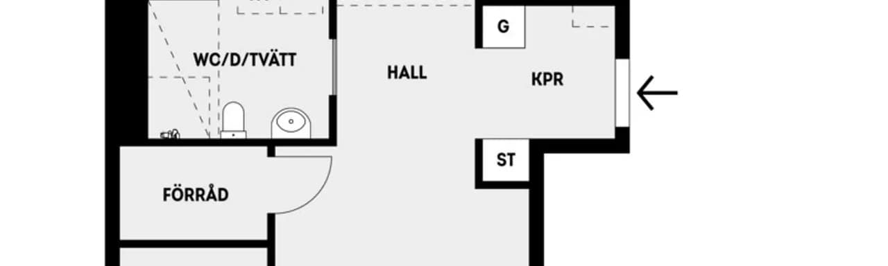 Floor plan for Sadelgatan 12