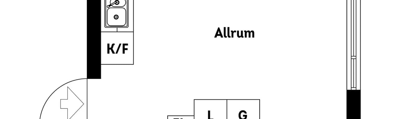 Planritning för Hanvedens allé 37