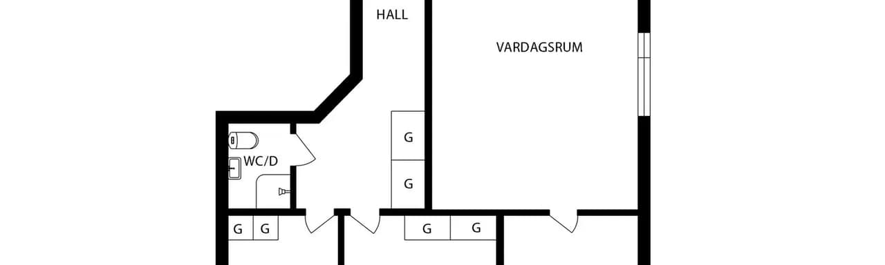 Planritning för Östra bergsgatan 11