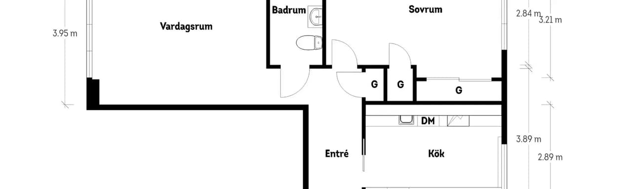 Floor plan for Eklandagatan 67D