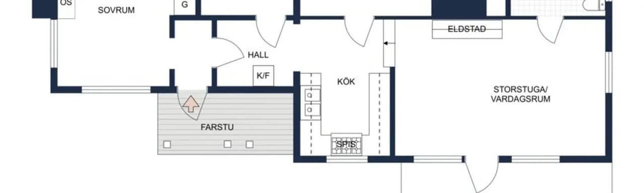 Floor plan for Skogsbacken 13