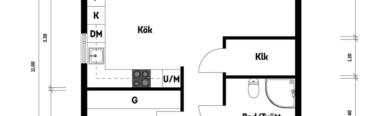Floor plan for Tellusgatan 41