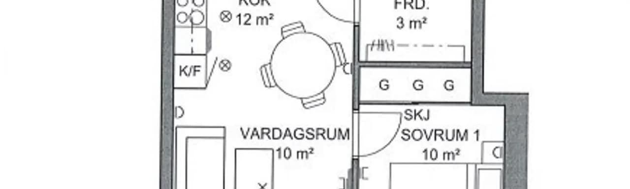 Planritning för Rallarrosgränd 18