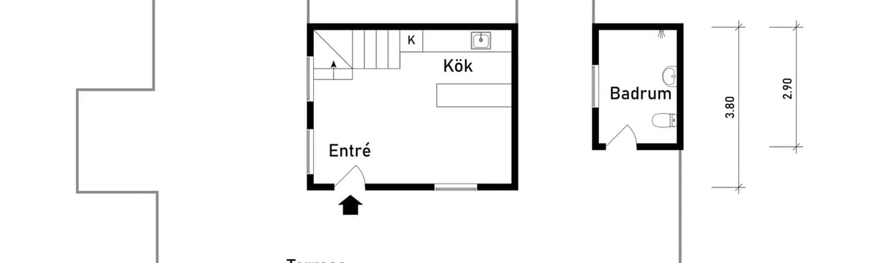 Floor plan for Klaras ängar 48