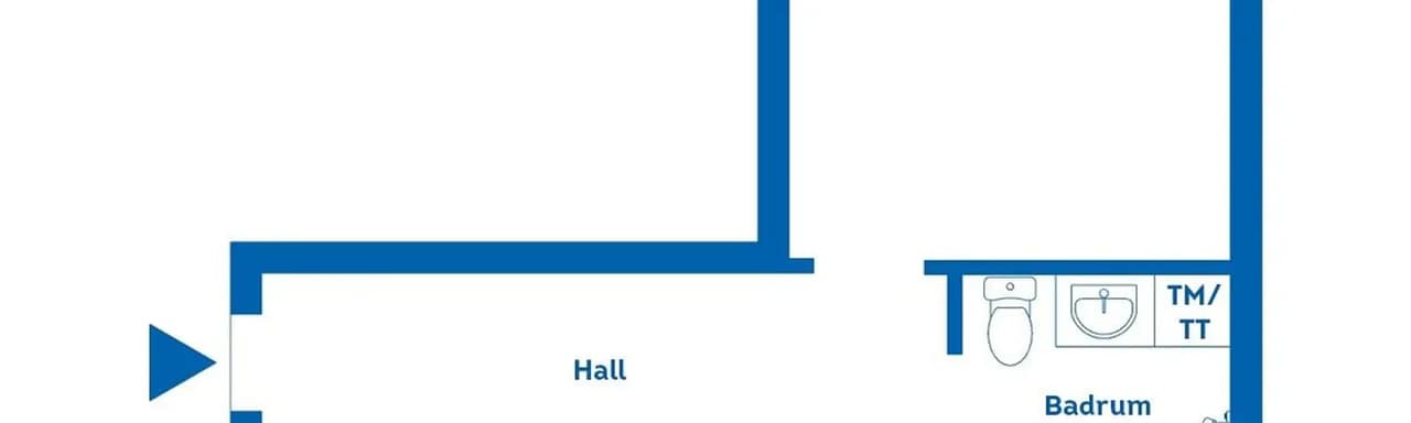 Planritning för Smedstugugatan 15A
