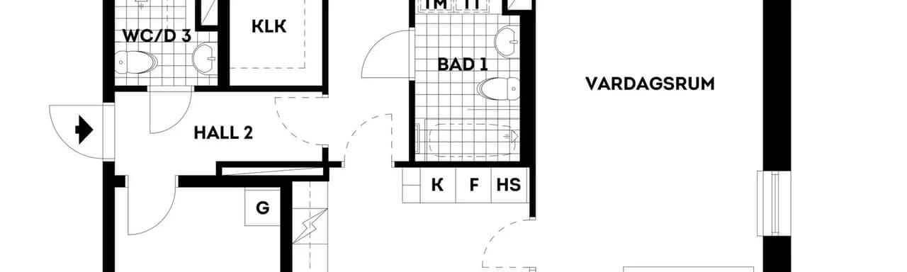 Floor plan for Dammtorps allé 4