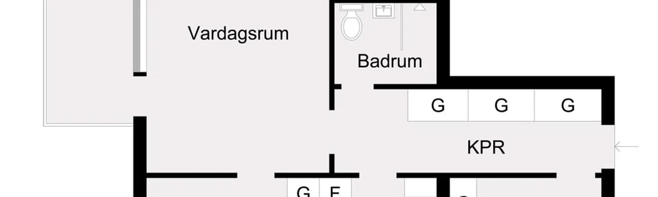 Planritning för Nyborgsvägen 11