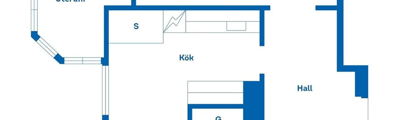 Planritning för Kaserngatan 55A