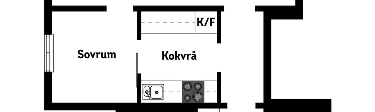 Floor plan for Södrabogränd 1