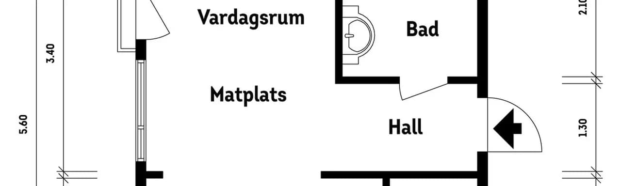 Floor plan for Åby allé 7