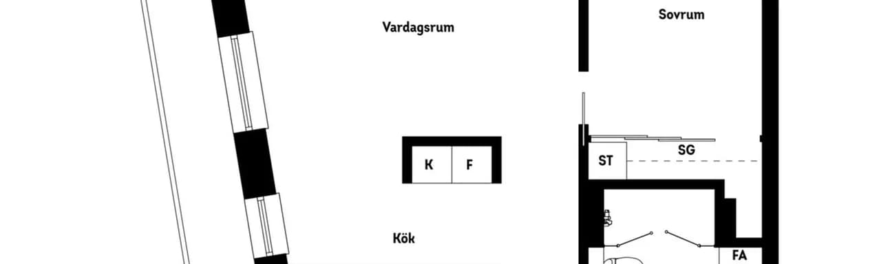 Floor plan for Kungsgatan 40