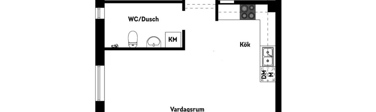 Planritning för Snäckbacken 14M