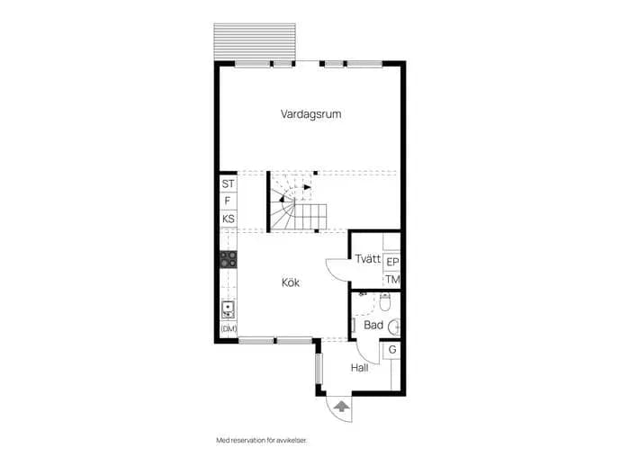 Floor plan for Trossvägen 40