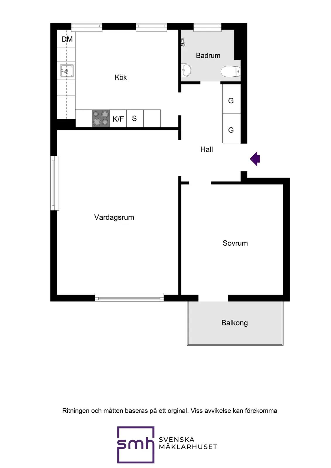 Floor plan for Bergslagsvägen 25