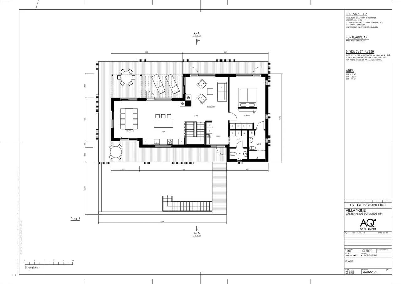 Floor plan for Ygne Kungsljusvägen 9