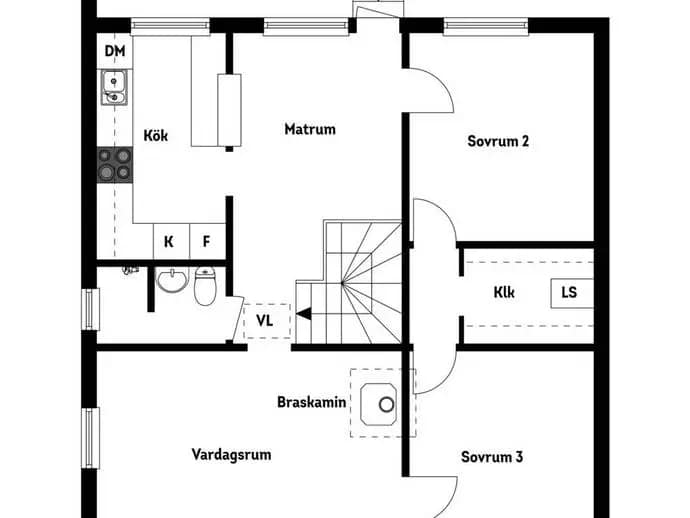 Floor plan for Astrakangatan 141