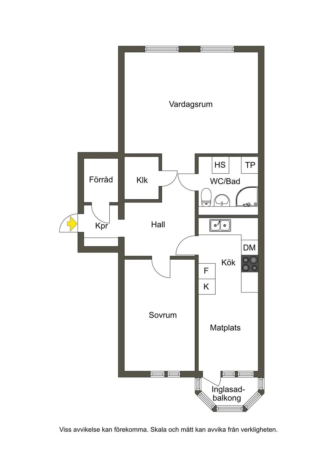 Planritning för Terapivägen 18C