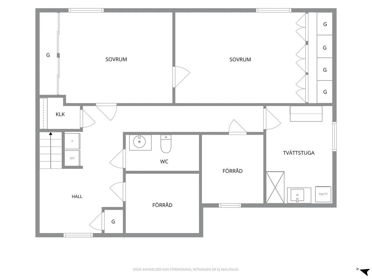 Floor plan for Mjölnergatan 3